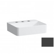 Раковина для ванной Laufen Val 45х38 см с 3 отверсиями без перелива керамика графит матовый H8122807581581