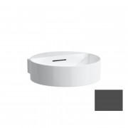 Міні-раковина для ванної Laufen Val 40х42,5 см без отворів під змішувач кераміка графіт матовий H8112817581091