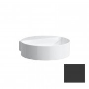 Мини-раковина для ванной Laufen Val 40х42,5 см без отверстий без перелива керамика графит матовый H8112817581121