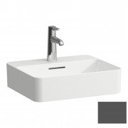 Раковина для ванної Laufen Val 45х38 см з 1 отвором під змішувач кераміка графіт матовий H8122807581041