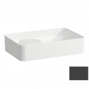 Раковина для ванной Laufen Val 55х36 см без отверстий без перелива керамика графит матовый H8122827581121