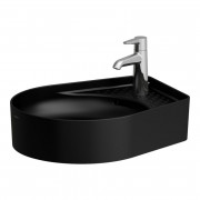 Раковина для ванной Laufen Val 50х40 см с 1 отверстием под смеситель керамика черный матовый H8122817161041