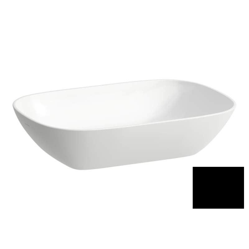 Раковина для ванной Laufen Ino 50х36 см без перелива керамика черный матовый H8123027161121