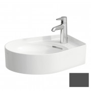 Раковина для ванной Laufen Val 50х40 см с 1 отверстием под смеситель керамика графит матовый H8122817581041