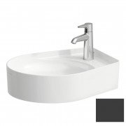 Раковина для ванной Laufen Val 50х40 см с 1 отверстием без перелива керамика графит матовый H8122817581111