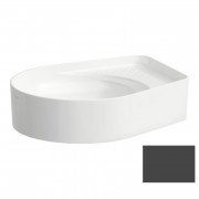 Раковина для ванної Laufen Val 50х40 см без отворів без переливу кераміка графіт матовий H8122817581121