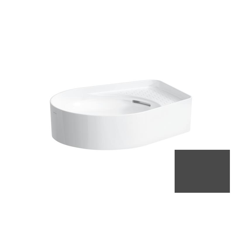 Раковина для ванной Laufen Val 50х40 см без отверстий под смеситель керамика графит матовый H8122817581091