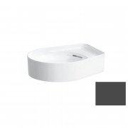 Раковина для ванної Laufen Val 50х40 см без отворів під змішувач кераміка графіт матовий H8122817581091