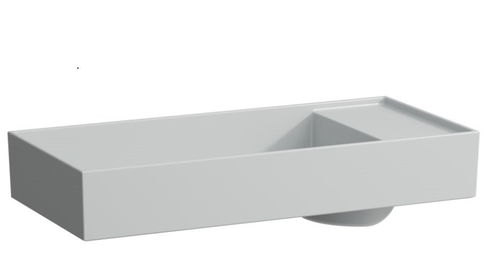 Раковина для ванной Laufen Kartell 75х35 см без отверстий под смеситель керамика матовый серый H8123327591121