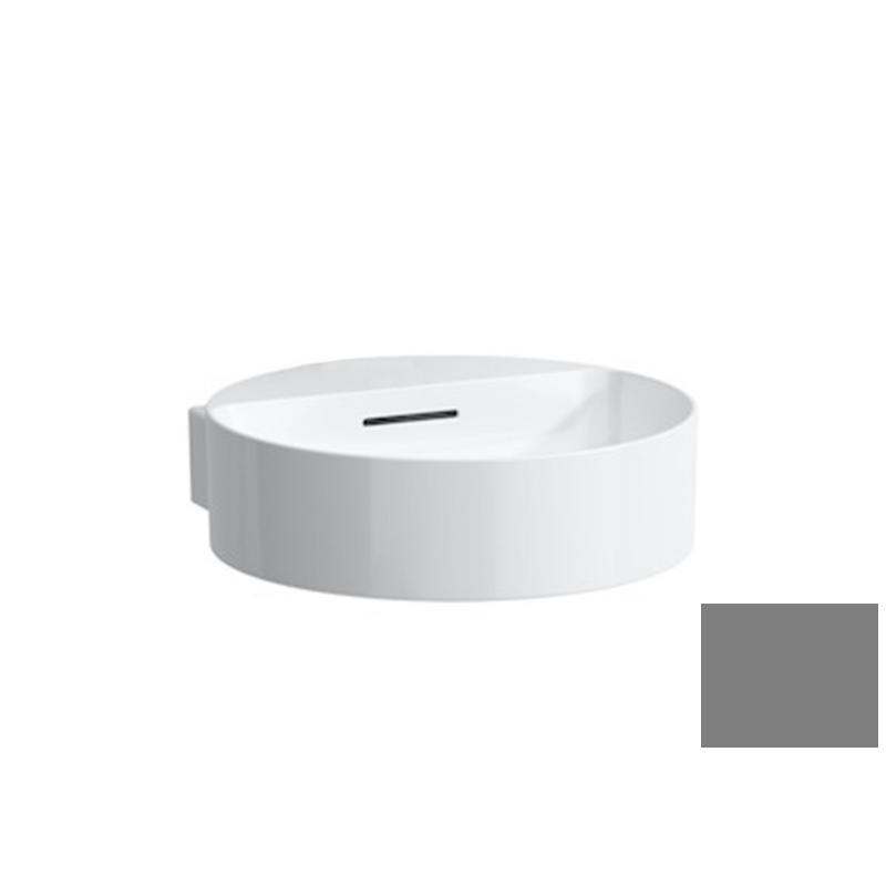 Мини-раковина для ванной Laufen Val 40х42,5 см без отверстий с шлифованным низом керамика графит матовый H8132817581091