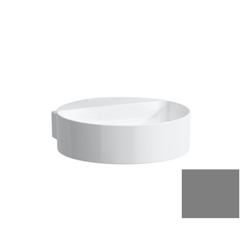 Мини-раковина для ванной Laufen Val 40х42,5 см без отверстий с шлифованным низом керамика графит матовый H8132817581121