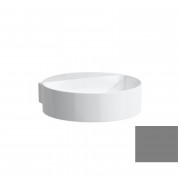 Мини-раковина для ванной Laufen Val 40х42,5 см без отверстий с шлифованным низом керамика графит матовый H8132817581121