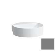 Мини-раковина для ванной Laufen Val 40х42,5 см без отверстий с шлифованным низом керамика графит матовый H8132817581121