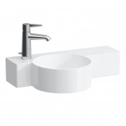 Мини-раковина для ванной Laufen Val 55х31,5 см с 1 отверстием и полкой справа керамика белый матовый H8152837571131