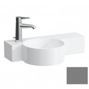 Мини-раковина для ванной Laufen Val 55х31,5 см с 1 отверстием и полкой справа керамика графит матовый H8152837581131