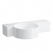 Мини-раковина для ванной Laufen Val 55х31,5 см без отверстий и полкой справа керамика белый матовый H8152837571421