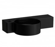 Мини-раковина для ванной Laufen Val 55х31,5 см без отверстий подрезаемая керамика черный матовый H8152837168131