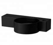 Мини-раковина для ванной Laufen Val 55х31,5 см без отверстий подрезаемая керамика черный матовый H8152847168131