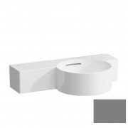 Мини-раковина для ванной Laufen Val 55х31,5 см без отверстий подрезаемая керамика графит матовый H8152847588131