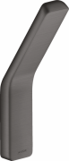 Крючок для ванной Hansgrohe Axor Universal Softsquare одинарный шлифованный черный хром 42801340