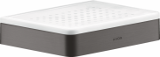 Мыльница для ванной Hansgrohe Axor Universal Softsquare металл/керамика шлифованный черный хром 42803340
