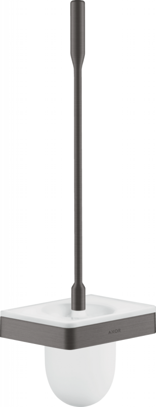 Ершик для унитаза Hansgrohe Axor Universal Softsquare металл/стекло шлифованный черный хром 42835340