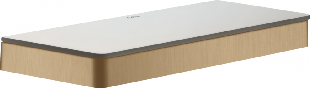 Полочка для ванной Hansgrohe Axor Universal Softsquare 300 мм шлифованная бронза 42838140