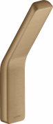 Крючок для ванной Hansgrohe Axor Universal Softsquare одинарный шлифованная бронза 42801140