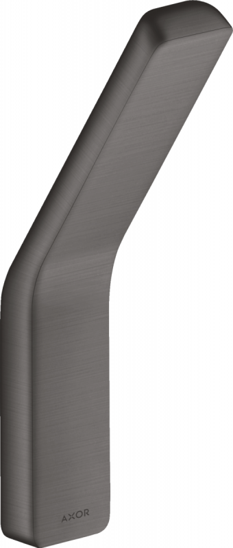 Гачок для ванної Hansgrohe Axor Universal Softsquare одинарний чорний шліфований хром 42801340