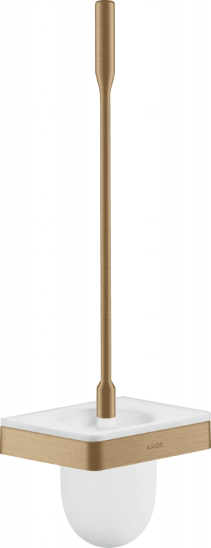Йоршик для унітазу Hansgrohe Axor Universal Softsquare метал/скло шліфована бронза 42835140