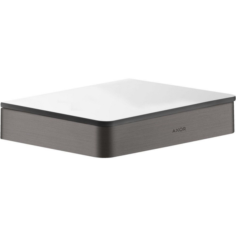 Полиця для ванної Hansgrohe Axor Universal Softsquare 150 мм чорний шліфований хром 42840340