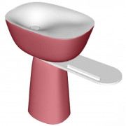 Раковина для ванної Kolpa San Milo 70x51 см окремо стоїть з полицею і сифоном Kerrock темно-червоний/білий 592410