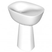 Раковина для ванной Kolpa San Milo 70x51 см отдельностоящая с сифоном Kerrock белый 561680