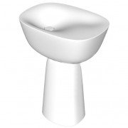 Раковина для ванной Kolpa San Milo 70x51 см отдельностоящая с сифоном Kerrock белый 561680