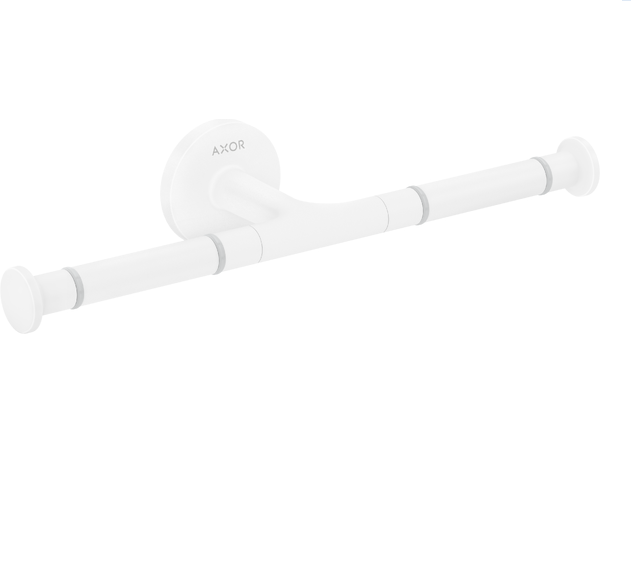 Держатель для туалетной бумаги Hansgrohe Axor Universal Circular двойной металл матовый белый 42857700