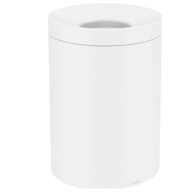 Ведро для мусора Hansgrohe Axor Universal Circular 5 л металл матовый белый 42872700