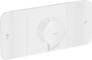 Термостат скрытого монтажа Hansgrohe Axor One 2 потребителя матовый белый 45712700