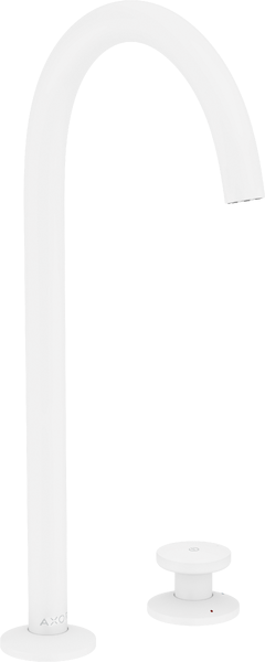 Смеситель для раковины Hansgrohe Axor One Select 260 на 2 отверстия с донным клапаном Push-Open матовый белый 48060700