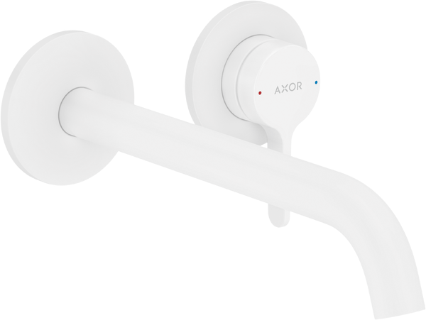 Смеситель для раковины Hansgrohe Axor One однорычажный настенный матовый белый 48120700