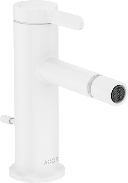 Смеситель для биде Hansgrohe Axor One однорычажный с донным клапаном матовый белый 48210700