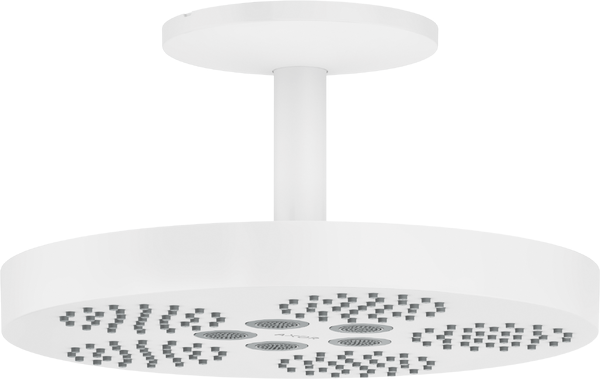 Верхній душ Hansgrohe Axor One Ø280 мм 1 режим зі стельовим приєднанням матовий білий 48493700
