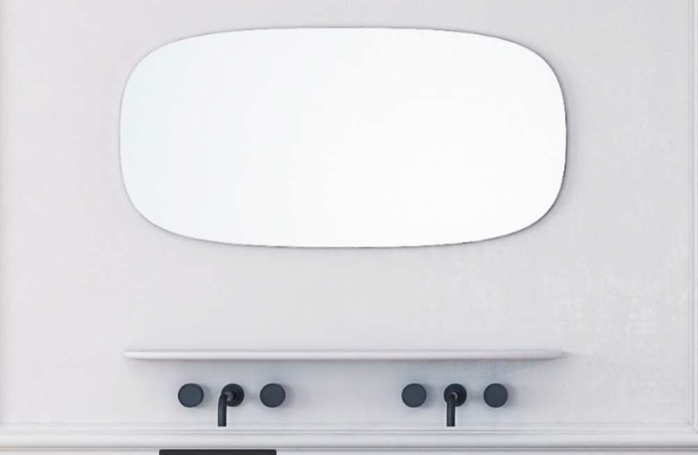 Зеркало в ванную комнату Kolpa San Milo 1206х596 мм белый 591600