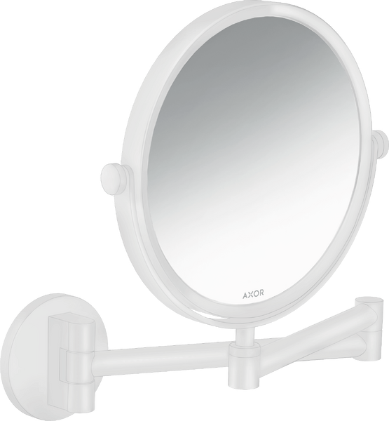 Дзеркало косметичне Hansgrohe Axor Universal Circular настінний матовий білий 42849700
