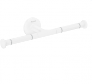 Тримач для туалетного паперу Hansgrohe Axor Universal Circular подвійний метал матовий білий 42857700