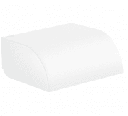 Держатель для туалетной бумаги Hansgrohe Axor Universal Circular с крышкой матовый белый 42858700