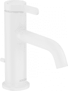 Змішувач для раковини Hansgrohe Axor One одноважільний з донним клапаном матовий білий 48000700