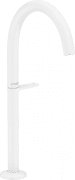 Смеситель для раковины Hansgrohe Axor One однорычажный с донным клапаном Push-Open матовый белый 48030700
