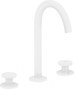 Смеситель для раковины Hansgrohe Axor One Select 170 на 3 отверстия с донным клапаном Push-Open матовый белый 48070700