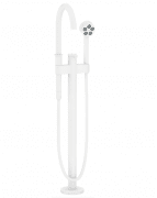 Смеситель для ванной Hansgrohe Axor One напольный с ручным душем матовый белый 48440700