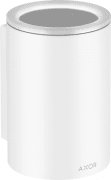 Стакан для зубных щеток Hansgrohe Axor Universal Circular стекло/металл белый матовый 42804700